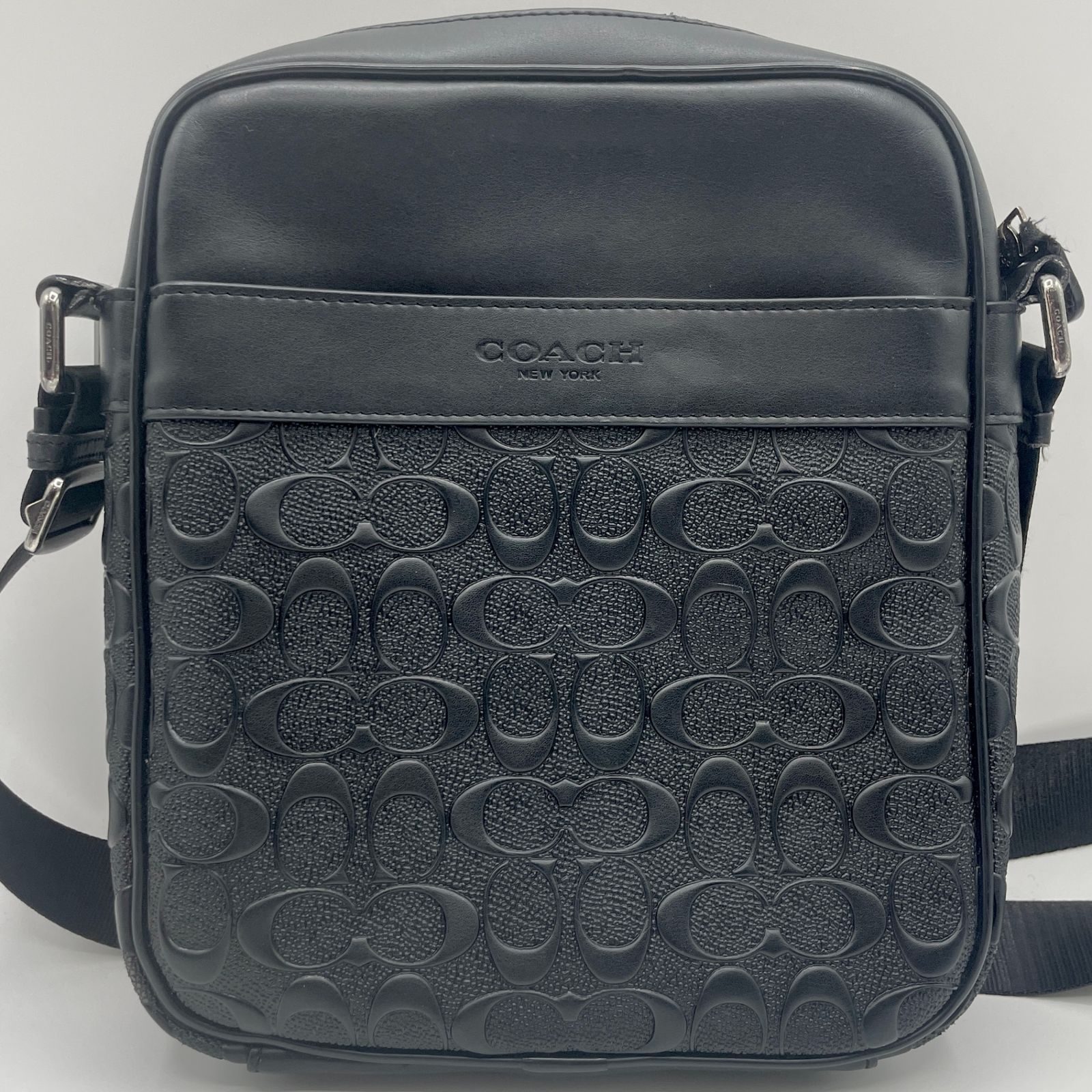 COACH コーチ ショルダーバッグ ポーチ メンズ F11741 シグネチャー 