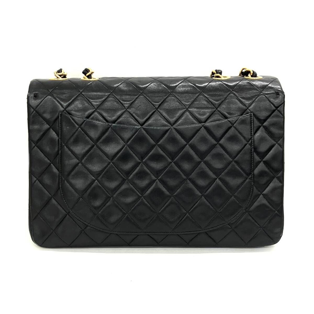 CHANEL シャネル ラムスキン デカマトラッセ34 Wチェーン ショルダー