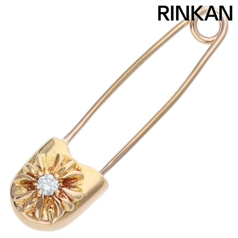 クロムハーツ 22K SAFETY PIN S 1DIA/22Kスモールセーフティピン 1