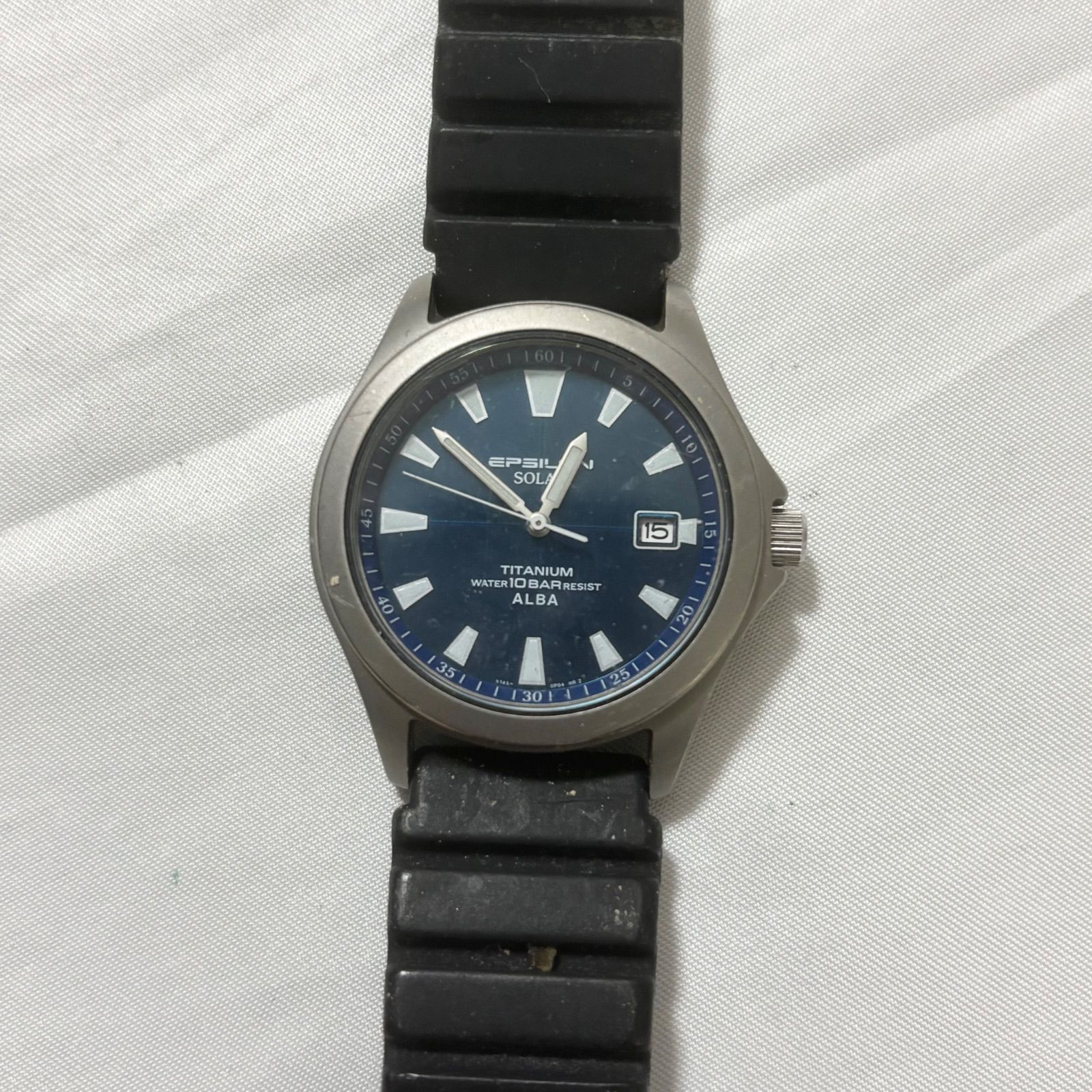 メンズ 新品！SEIKO ALBA EPSILON TITANIUM ソーラー V145
