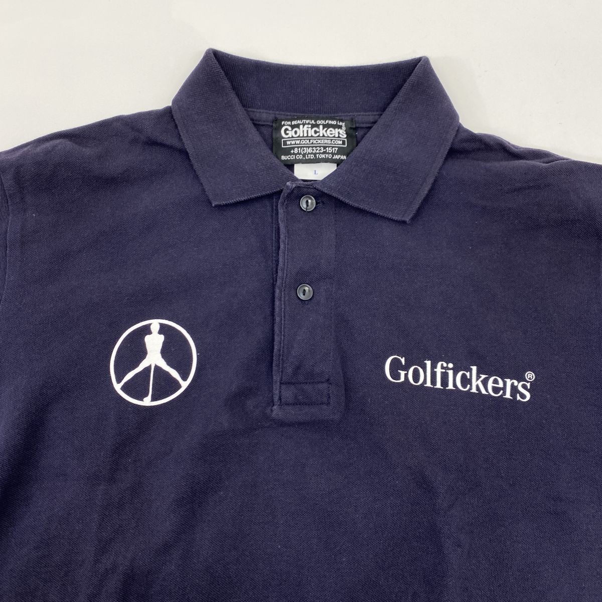 希少! ゴルフィッカーズ　半袖ポロシャツ サイズL Golfickers ゴルフィッカーズ 半袖 ポロシャツ Lサイズ ※中古 - メルカリ