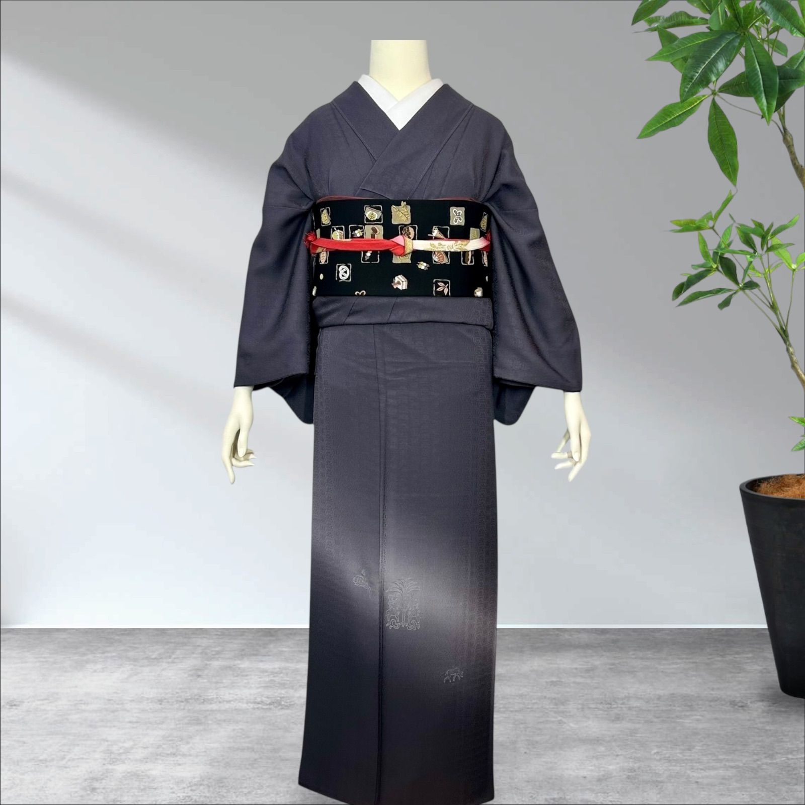 付下げ 訪問着 一つ紋 着物 正絹 - メルカリ