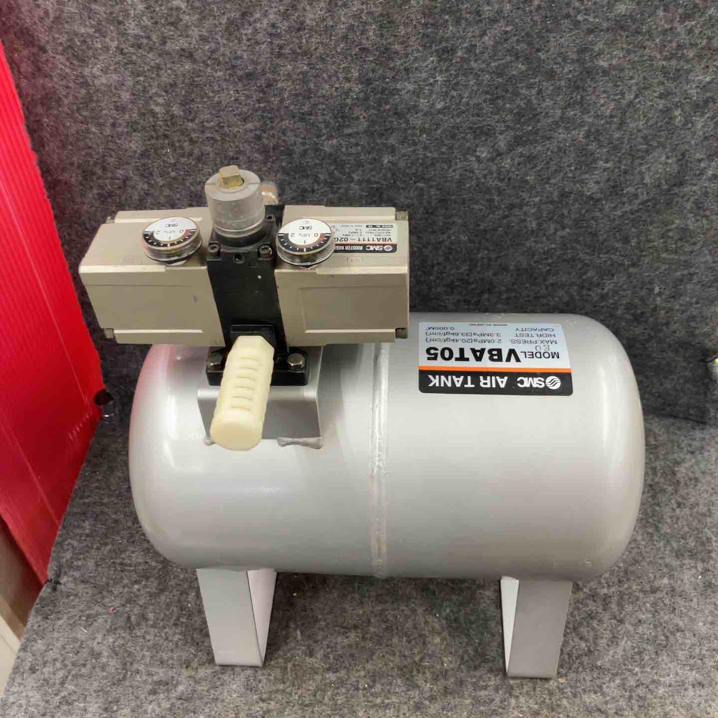 ◇SMC 常圧エアタンク VBAT05A1-V 増圧弁VBA1111-02GN付【鴻巣店 