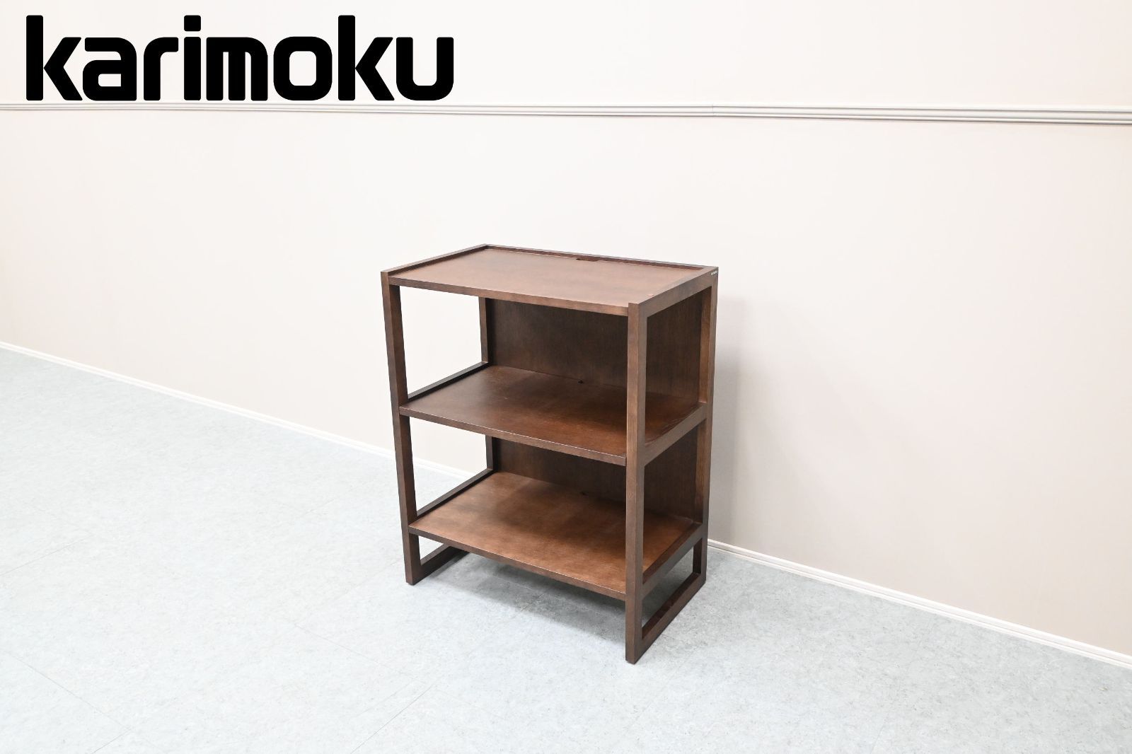 ☆展示品☆karimoku カリモク オープンシェルフ 2段 W700 オーク材