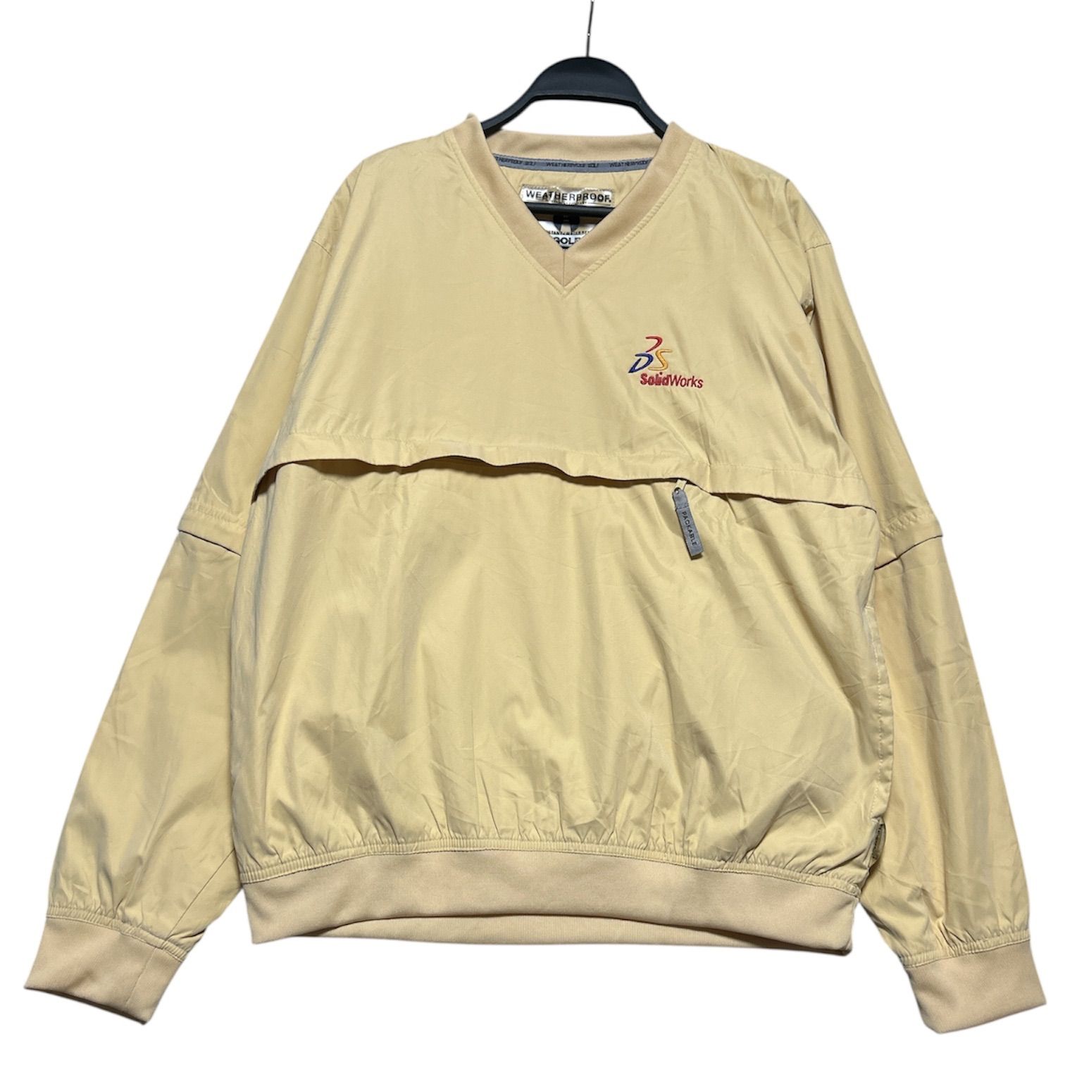 WEATHERPROOF GOLF ウォータープルーフ SolidWorks 企業ロゴ 刺繍 2WAY 