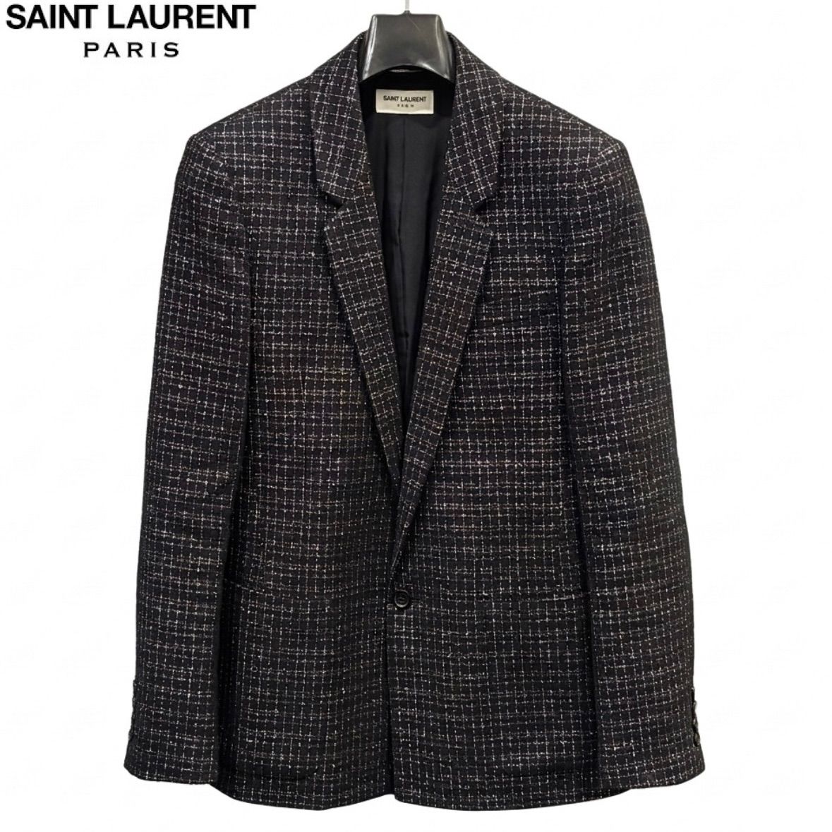 Saint Laurent サンローラン ツイードジャケット 46サイズ(S~M Saint Laurent サンローラン ツイードジャケット 46サイズ(S~M