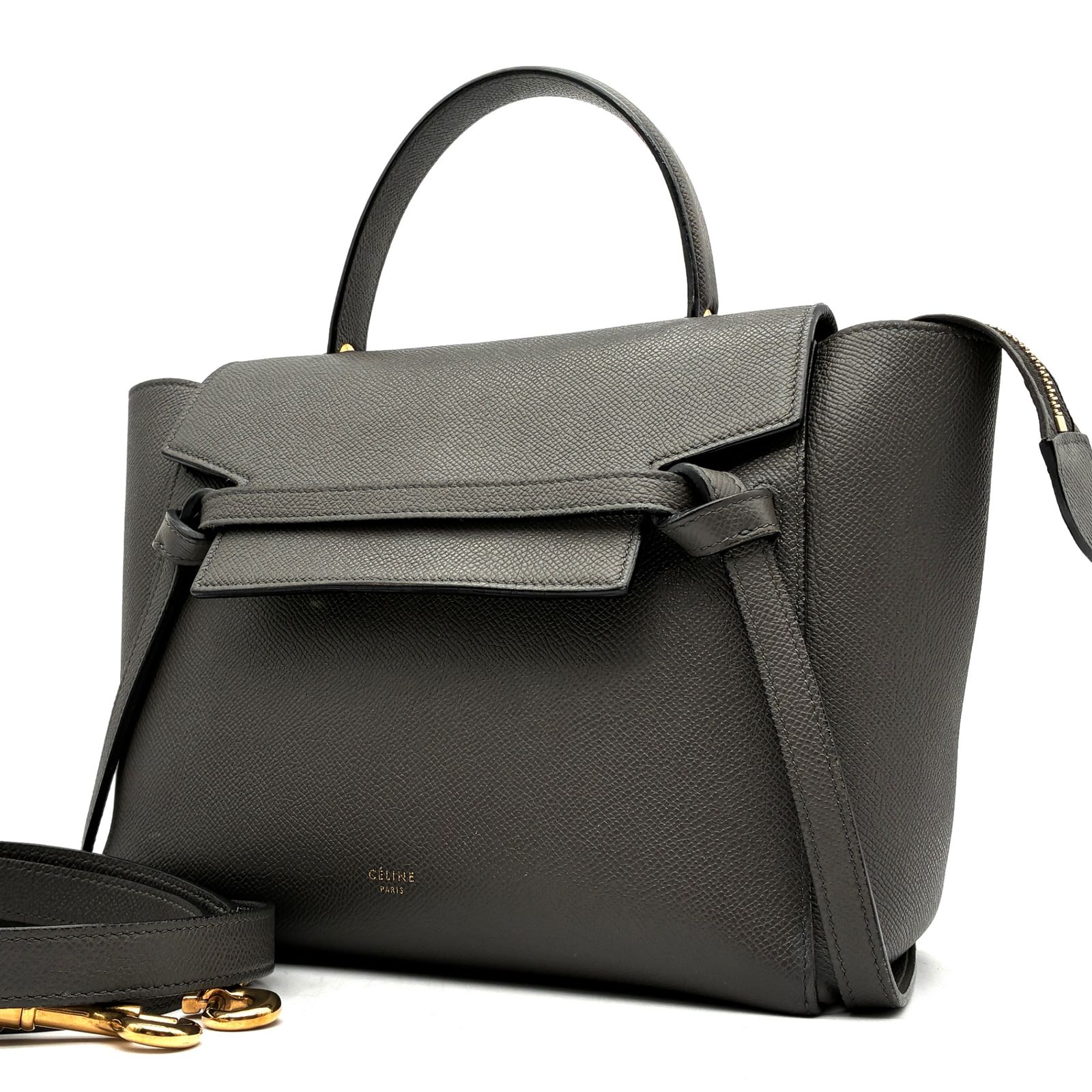 美品 CELINE セリーヌ ベルトバッグ マイクロ ハンドバッグ