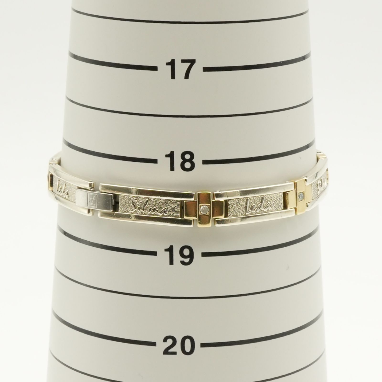 極美品 レダシルマ テニス コンビ di: ダイヤ ブレスレット/25-149M