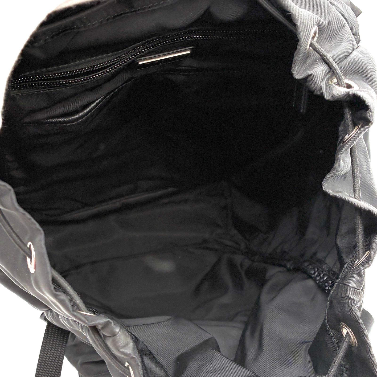 美品 PRADA プラダ 1BZ039 キルティング パッチワーク リュックサック 