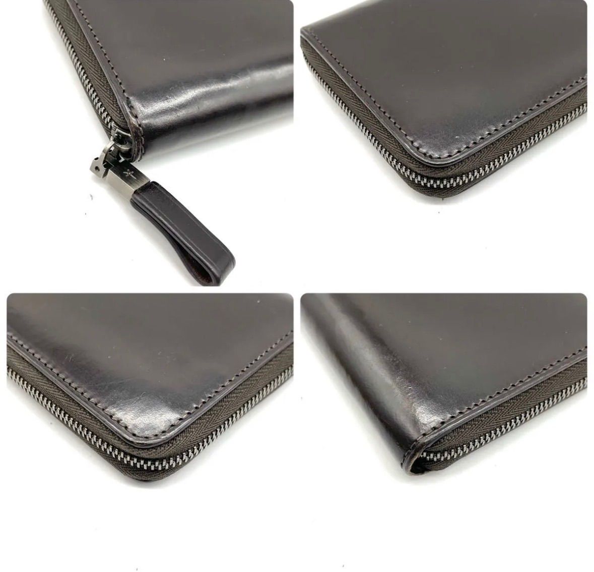 YUHAKU ユハク ブライドルレザー 長財布 ブラウン メンズ ロング