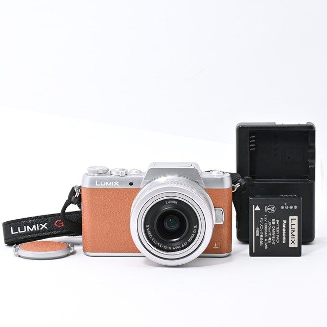 美品＞ Panasonic LUMIX DMC-GF7 ブラウン レンズキット｜ミラーレス 