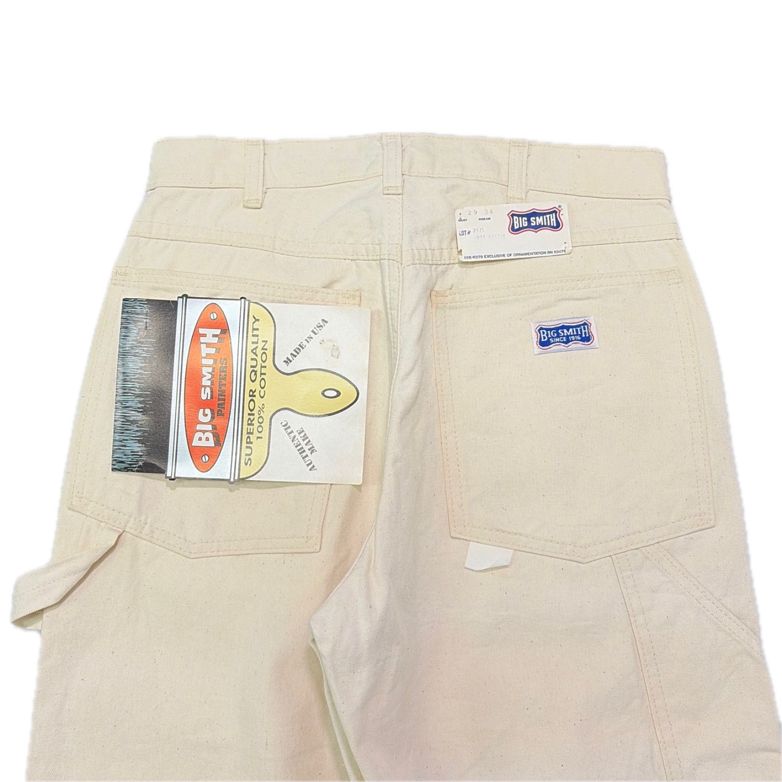 デッドストック 70s BIG SMITH ビッグスミス 生成り ペインター パンツ 