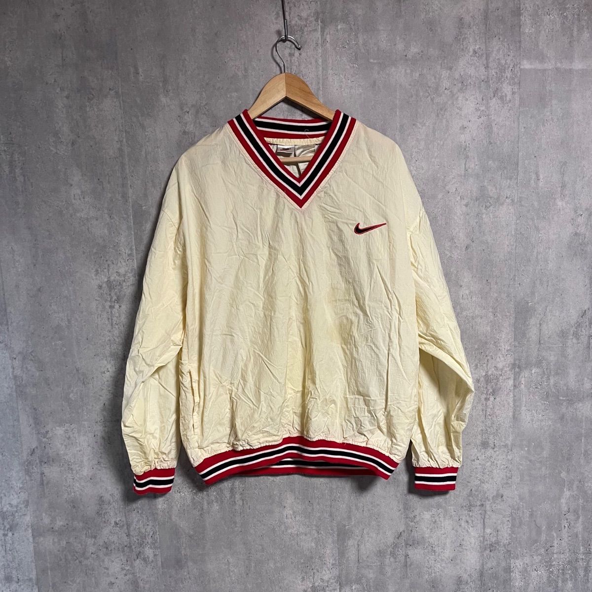激レア 90s NIKE 白タグ プルオーバー ナイロンジャケット L ビッグ 