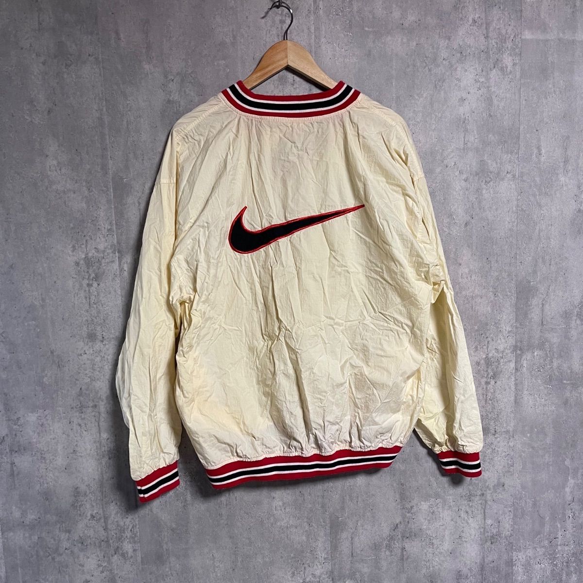 激レア 90s NIKE 白タグ プルオーバー ナイロンジャケット L ビッグ 