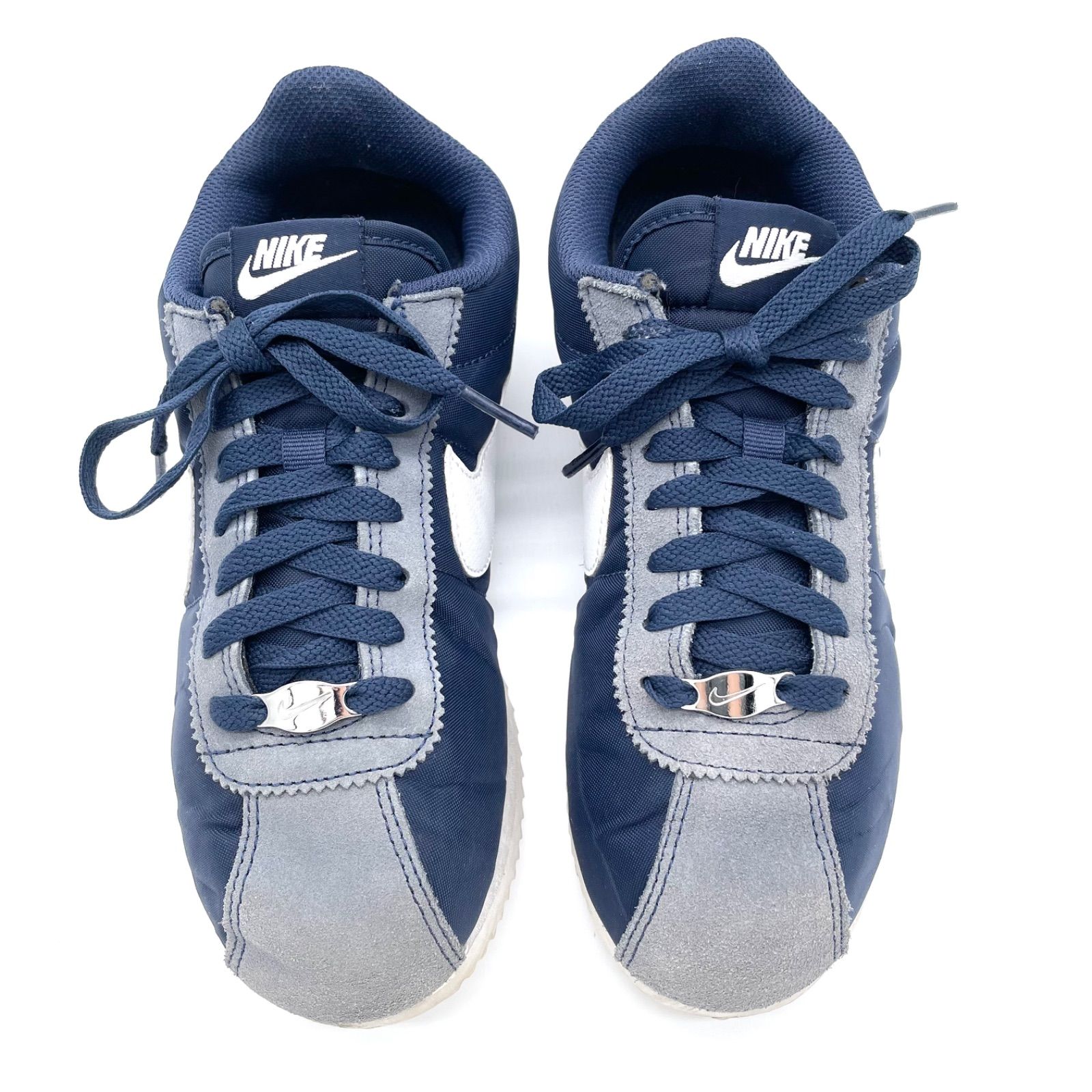 ナイキ コルテッツ スニーカー ネイビー グレー 実寸23.5cm NIKE 中古 