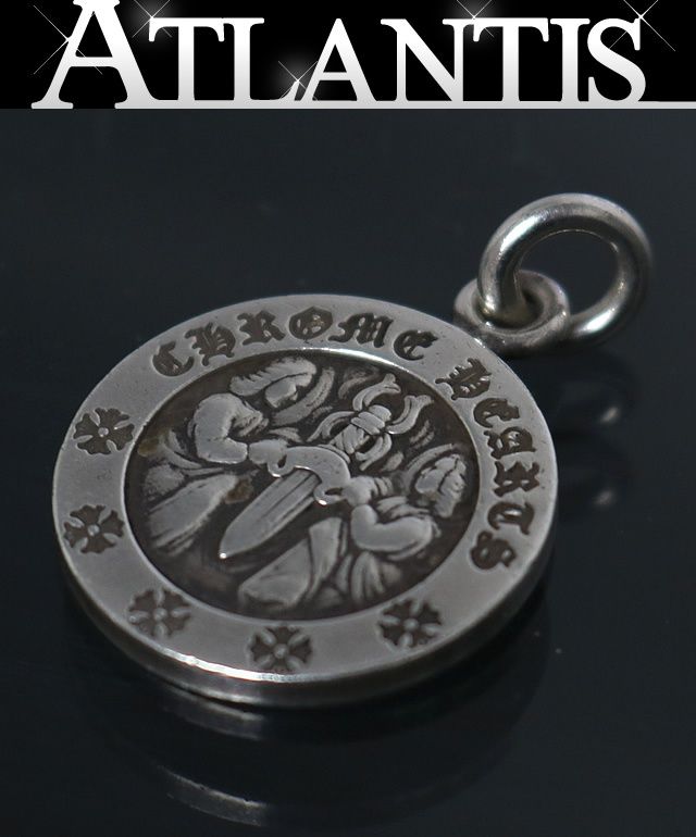 CHROME HEARTS メダル型ペンダント CHROME HEARTS 銀座店 クロムハーツ エンジェルメダルV2 ペンダント
