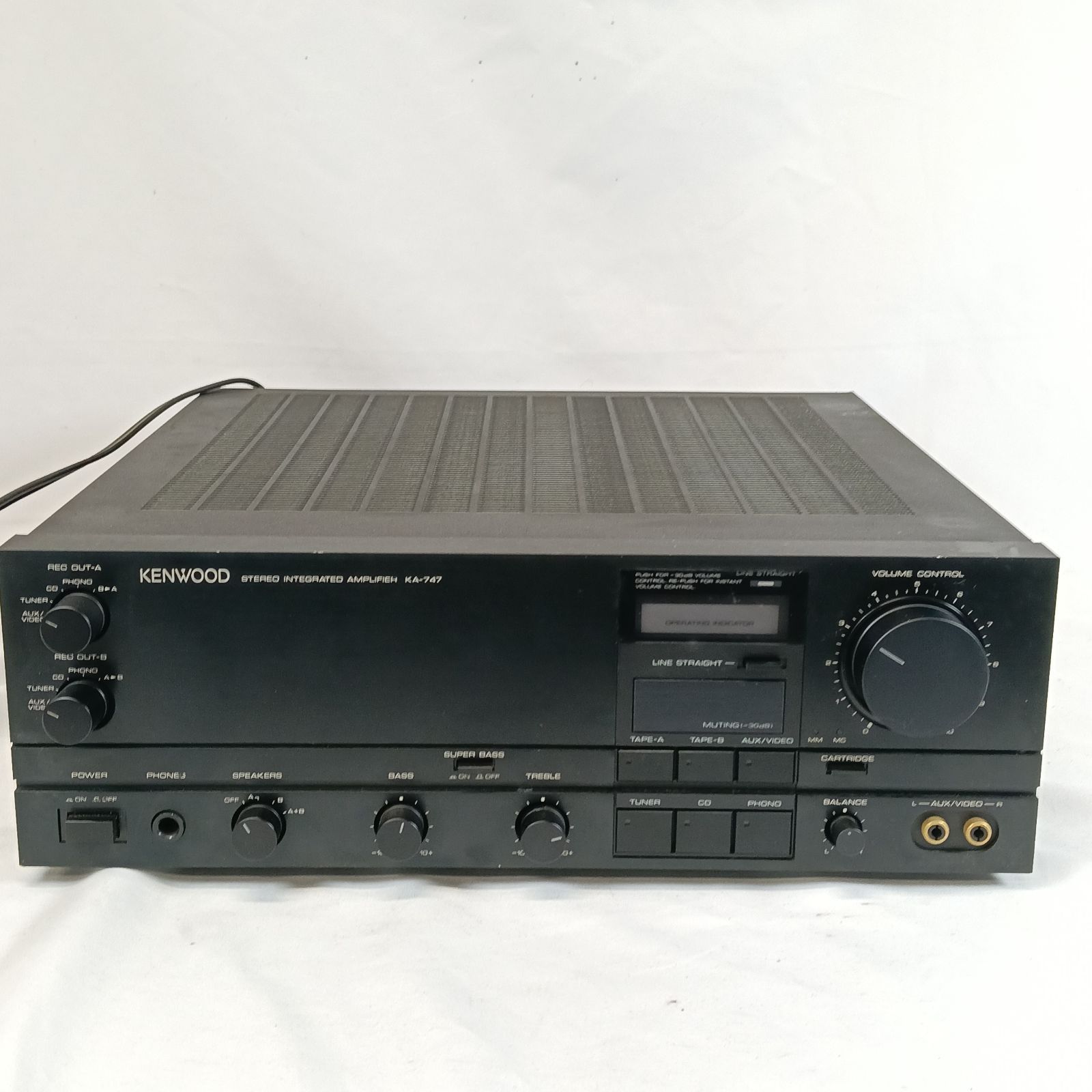 KENWOOD（ケンウッド）KA-747 プリメインアンプ 通電確認済み 当時物 
