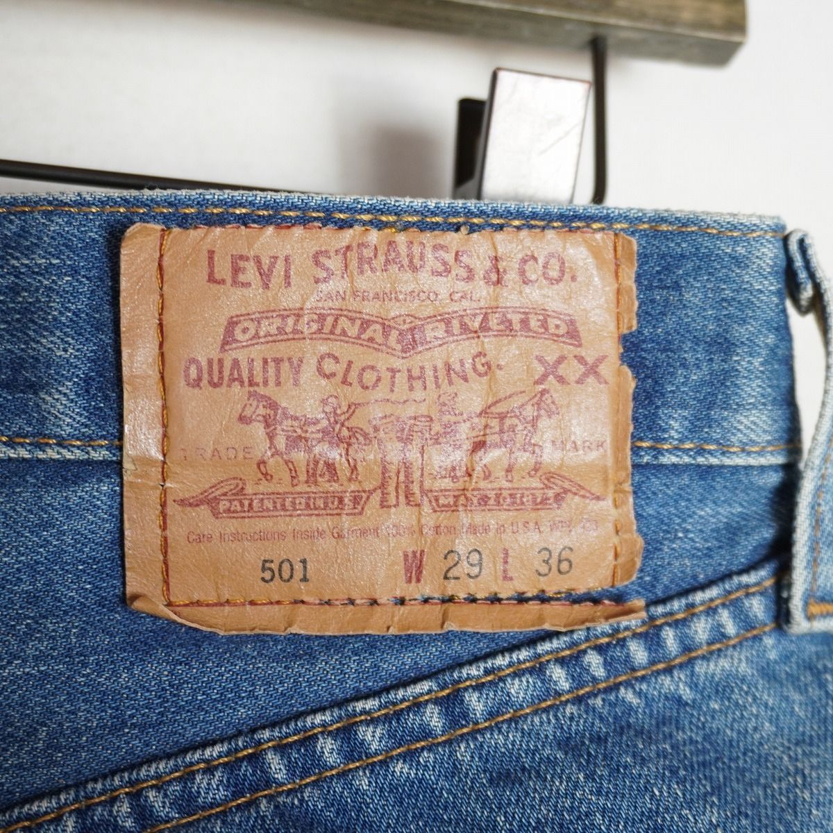 90S 94年 USA製 LEVI'S リーバイス ボタン刻印 555 バレンシア工場 501