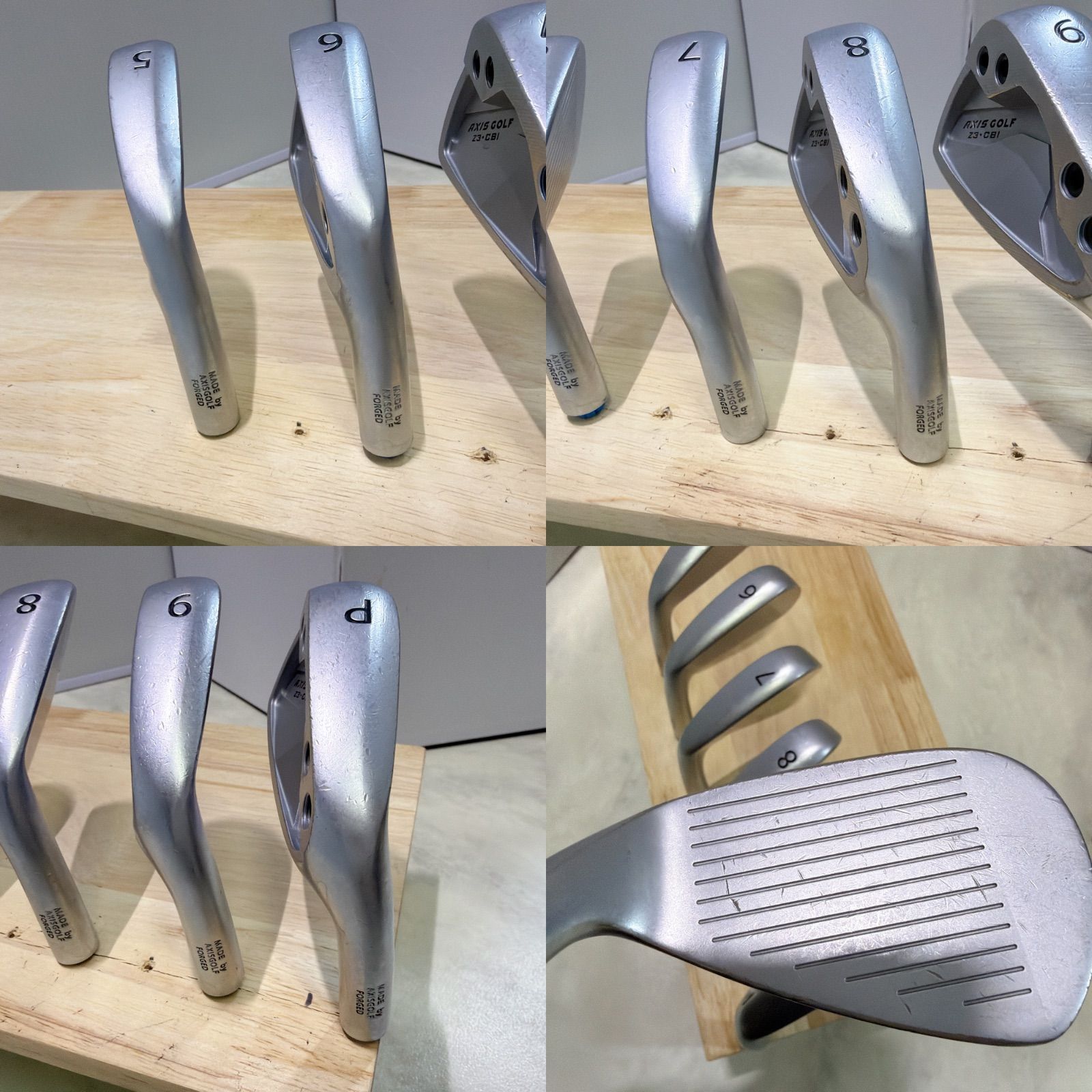 地クラブ AXIS GOLF Z3 CBI IRON 2023年モデル 5-PW 6個セット ヘッド 