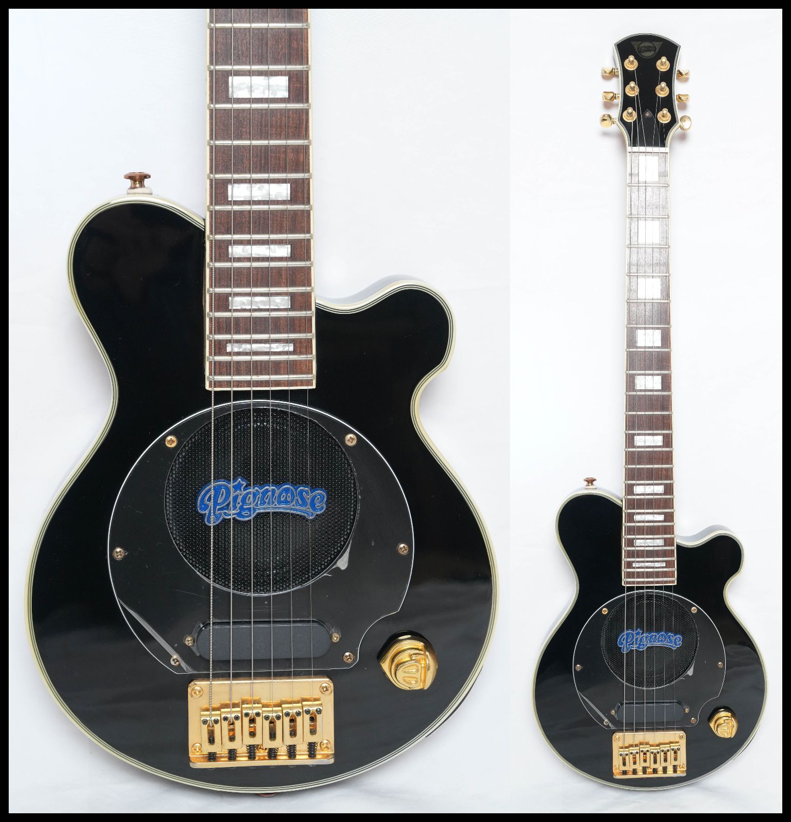 ☆Pignose PGG-259 BK アンプ内蔵ミニギター/トラベルギター 美品 