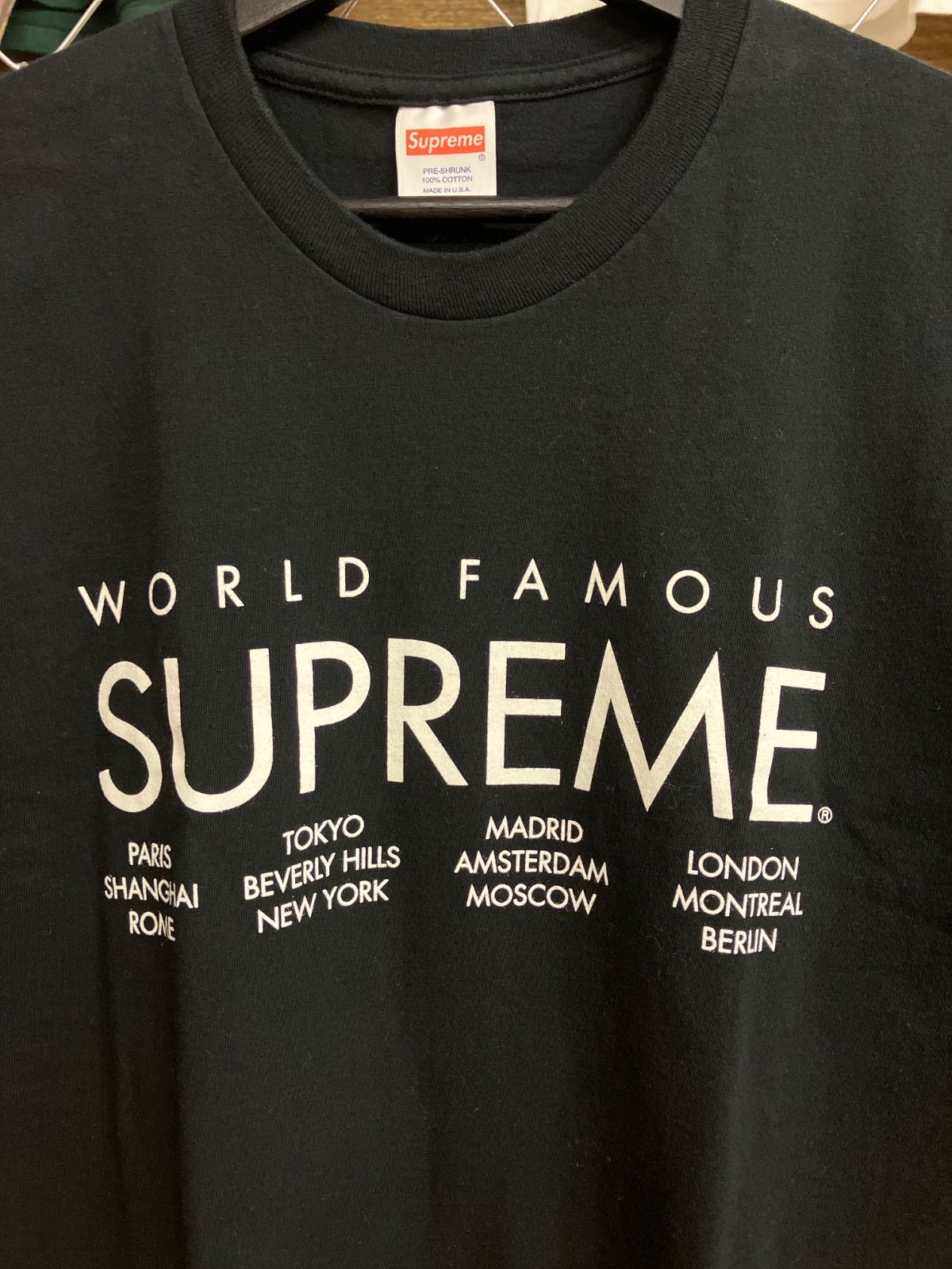 SUPREME シュプリーム サイズ L 15SS World Famous Tee ワールド