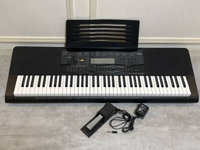 CASIO 76鍵盤 電子キーボード WK-245（純正スタンド付き） キーボードセット】CASIO76鍵電子キーボードWK-245(キーボードスタンド