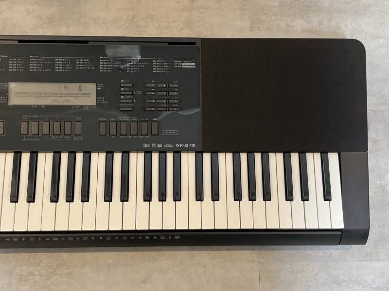 キーボードセット】CASIO76鍵電子キーボードWK-245(キーボードスタンド
