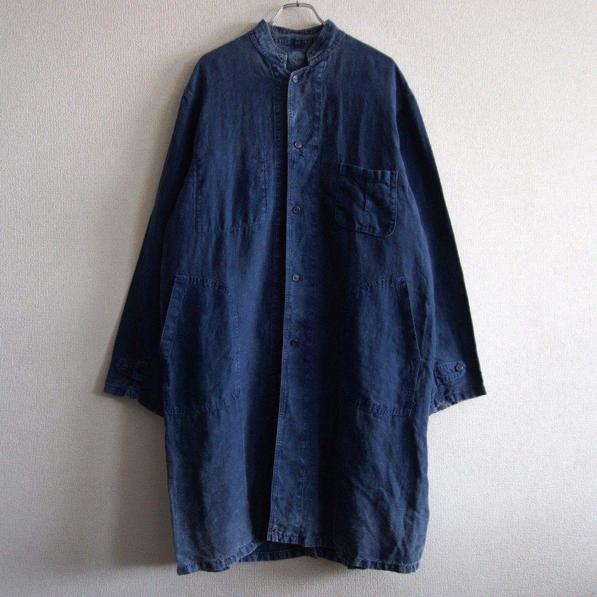 美品】 PORTER CLASSIC 【インディゴ リネン コート】XL 麻 ポーター