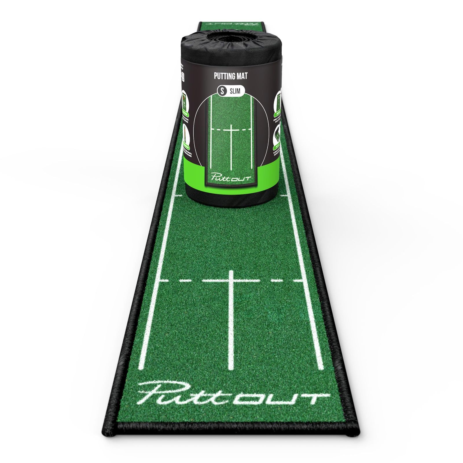 数量限定】PuttOUT パターマット パター練習マット 【 実際のグリーン 