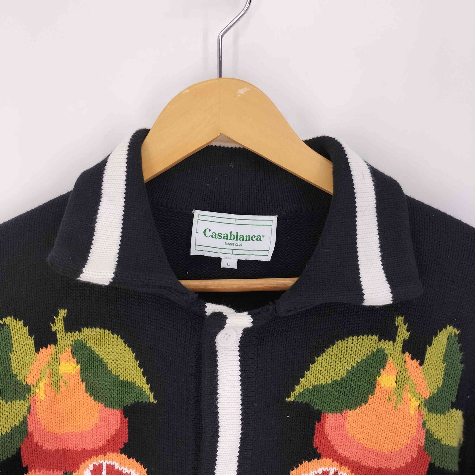 カサブランカ Casablanca Orange Knit Cardigan オレンジ ニット