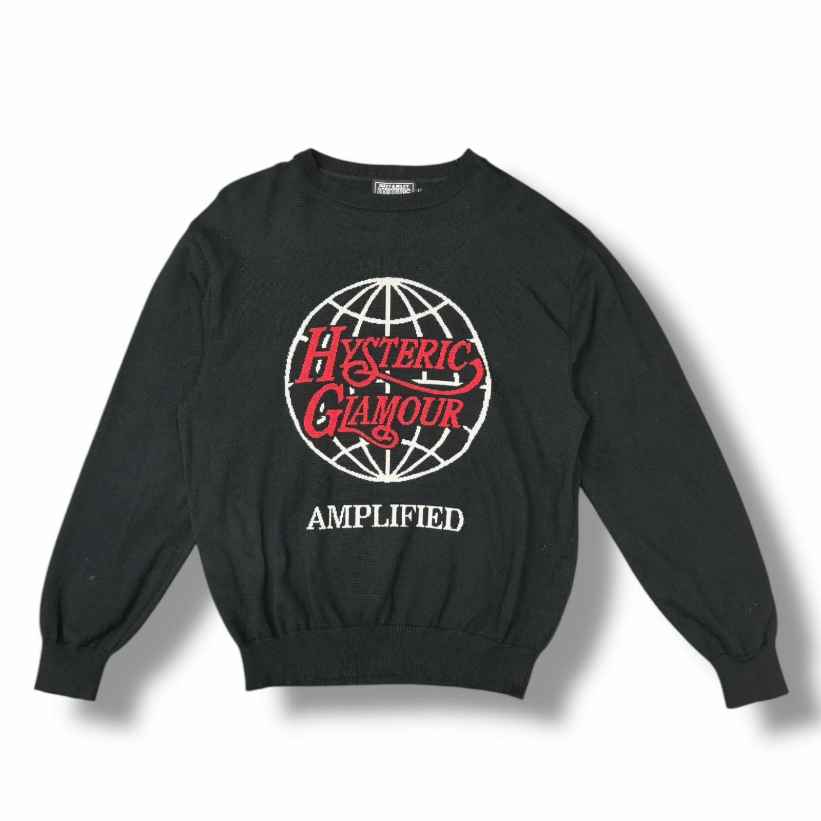 参考上代28600円 HYSTERIC GLAMOUR HYSTERIC WORLD編込ニット セーター