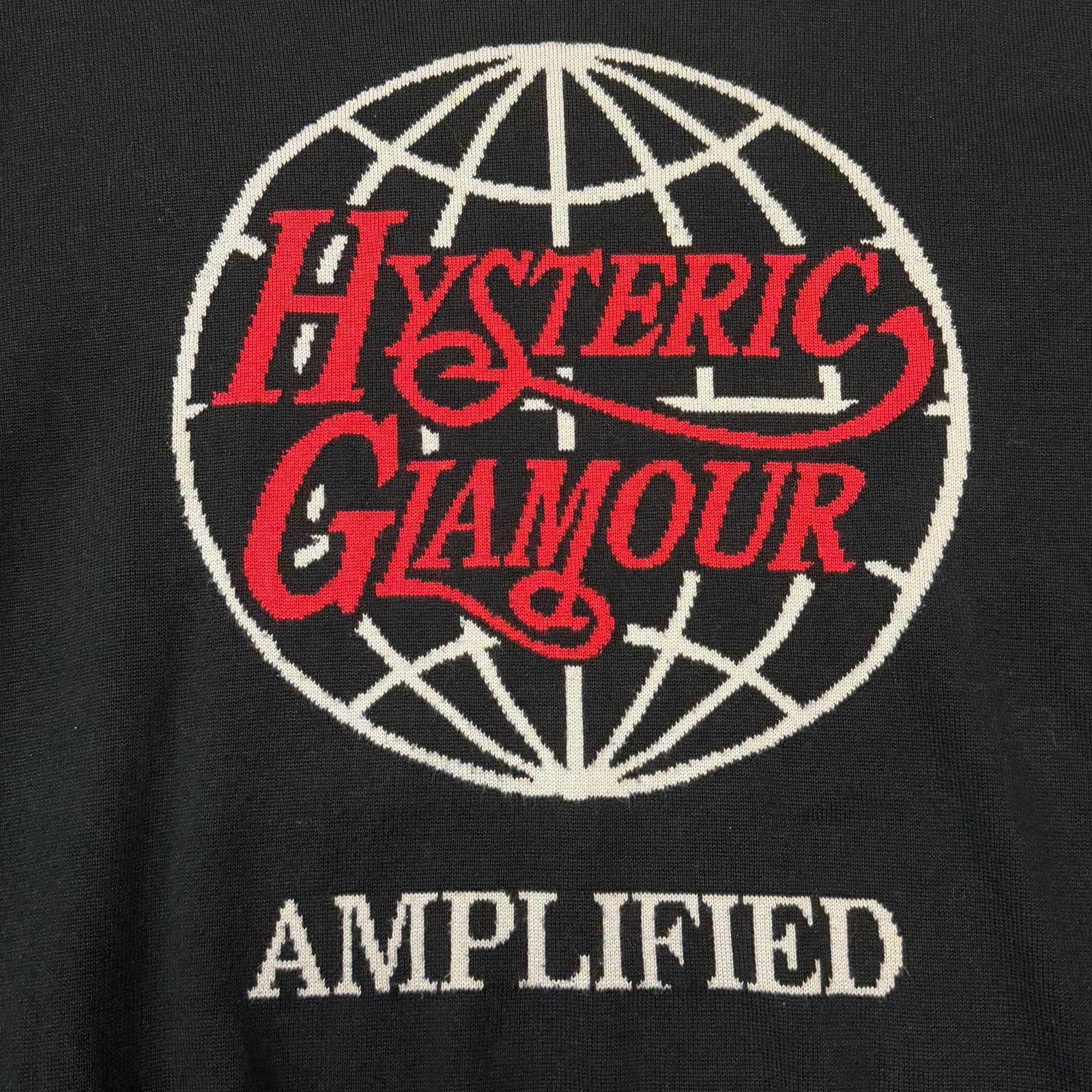 参考上代28600円 HYSTERIC GLAMOUR HYSTERIC WORLD編込ニット セーター 