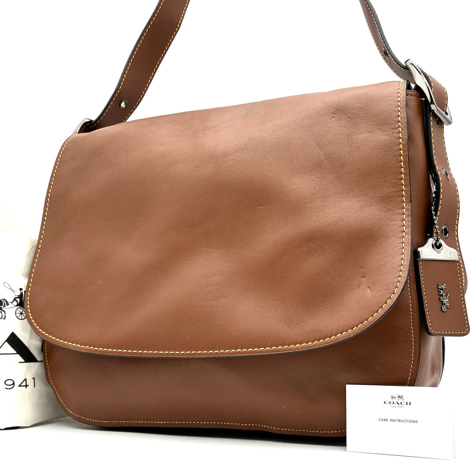 極美品 COACH コーチ サドルバッグ38 メッセンジャーバッグ 20115