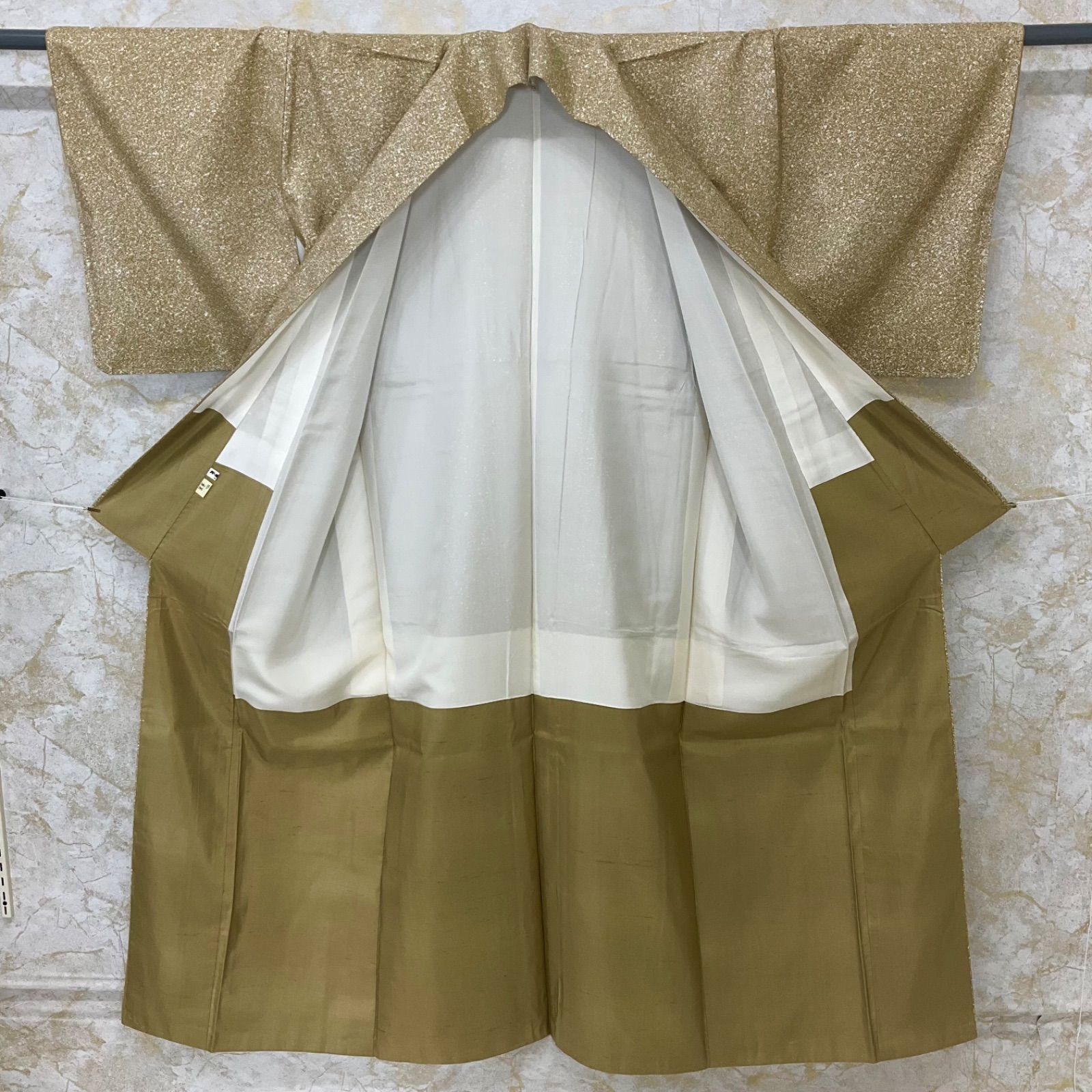 ◇kimono+one◇kimonoarisa◇未使用同然◇白山紬◇正絹◇袷◇広 ◇kimono+one◇kimonoarisa◇未使用同然◇白山紬◇正絹◇袷◇広