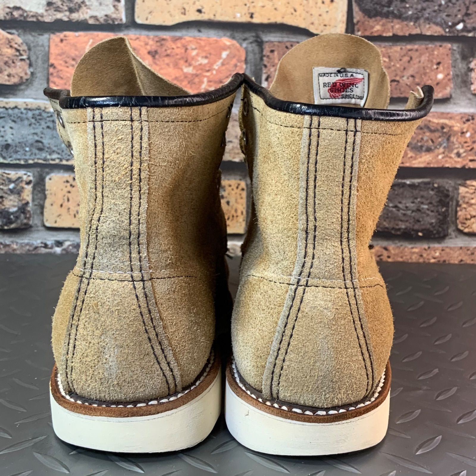 ☆REDWING 8173 モックトゥワークブーツ 2000年製 刺繍羽タグ US7.5E 