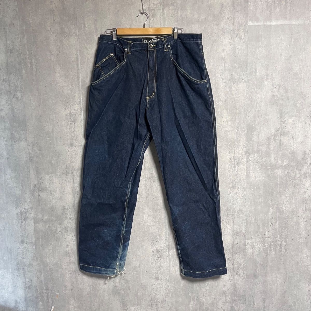 超極太】Karl Kani カールカナイ デニム W36 刺繍 B系 ヒップホップ