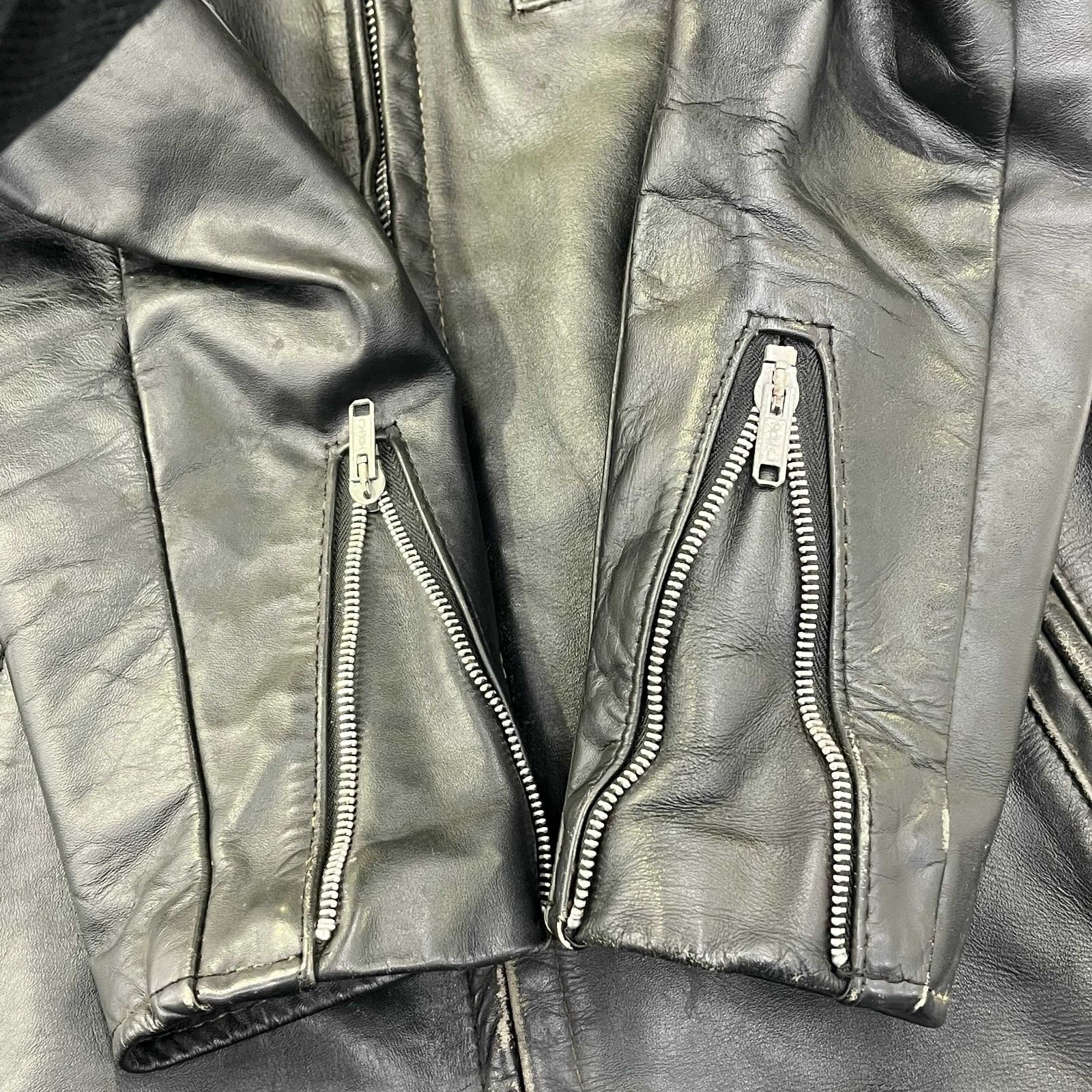 USA製 Schott 革 シングルライダースジャケット ブラックサイズ36 Schott ショット レザー シングル ライダース ジャケット 36