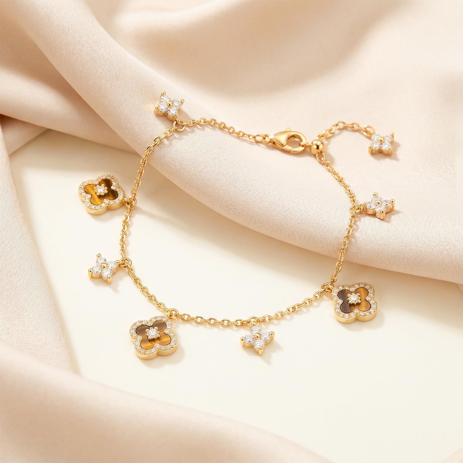 レディース ブレスレット レディース 桜 アクセサリー 「咲夜」 18K 