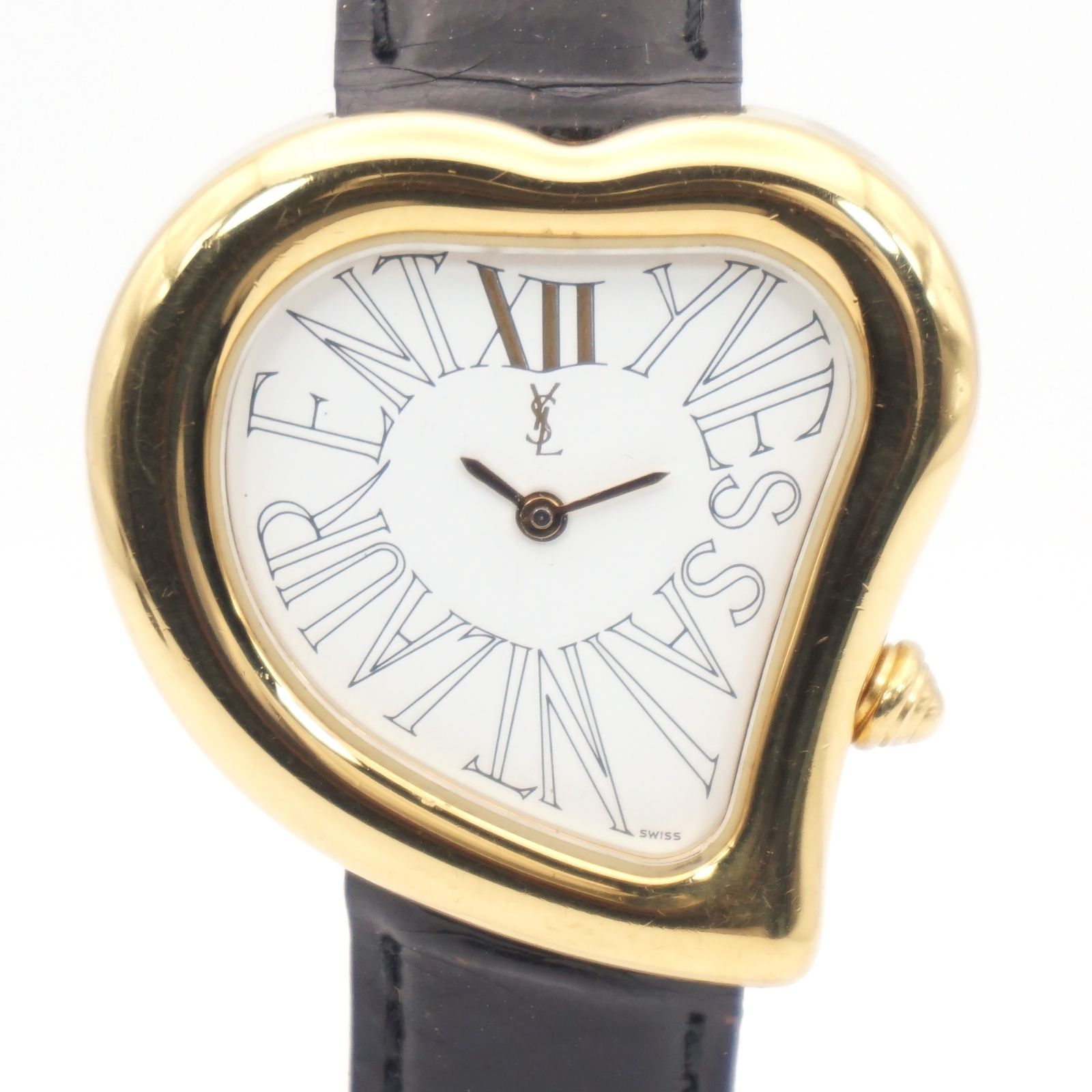 イヴ・サンローラン   腕時計 ハート ゴールド ⭐希少【稼働品】イヴサンローラン YSL ハート ゴールド 腕時計 31mm
