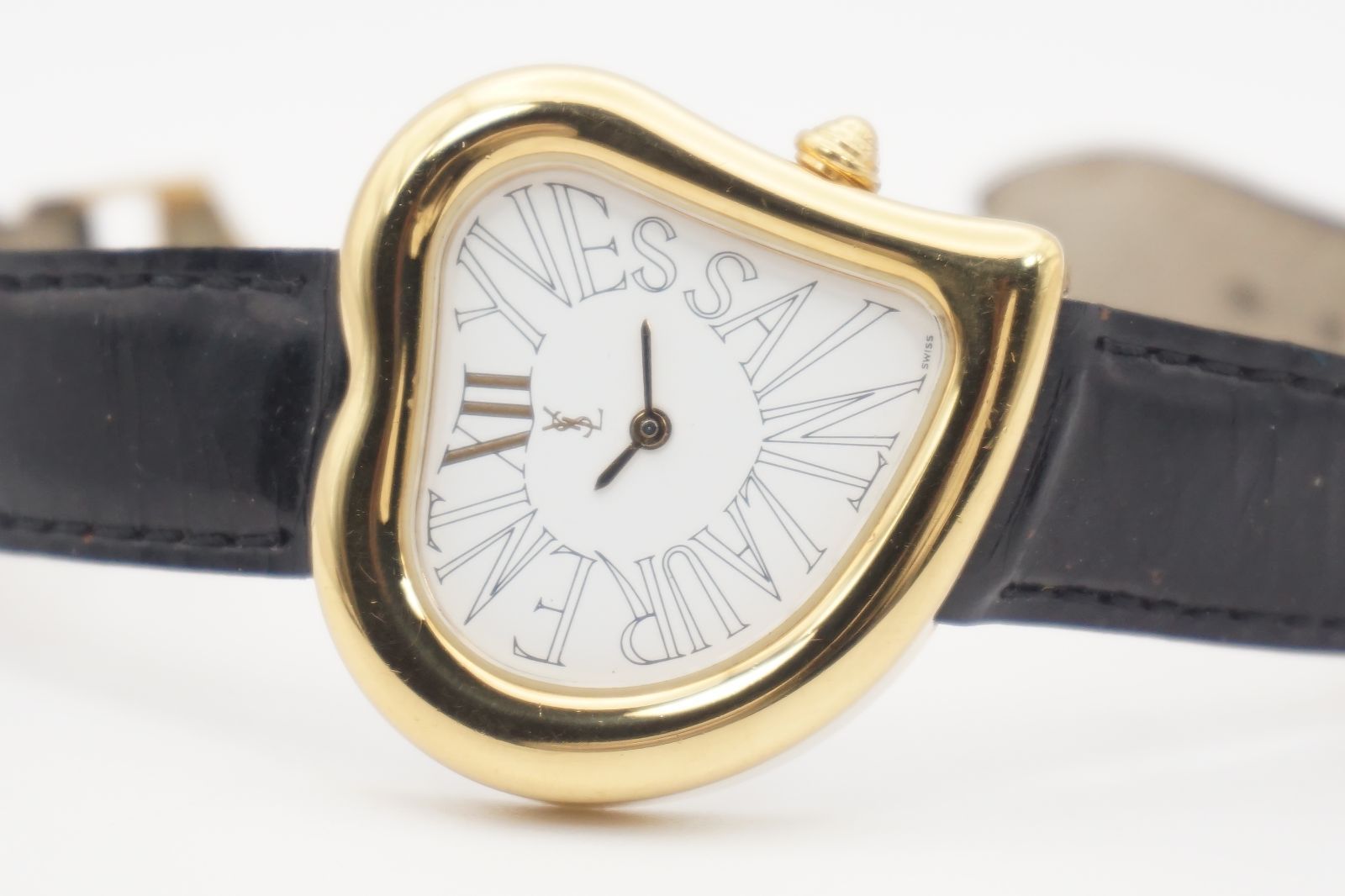 ⭐希少【稼働品】イヴサンローラン YSL ハート ゴールド 腕時計 31mm
