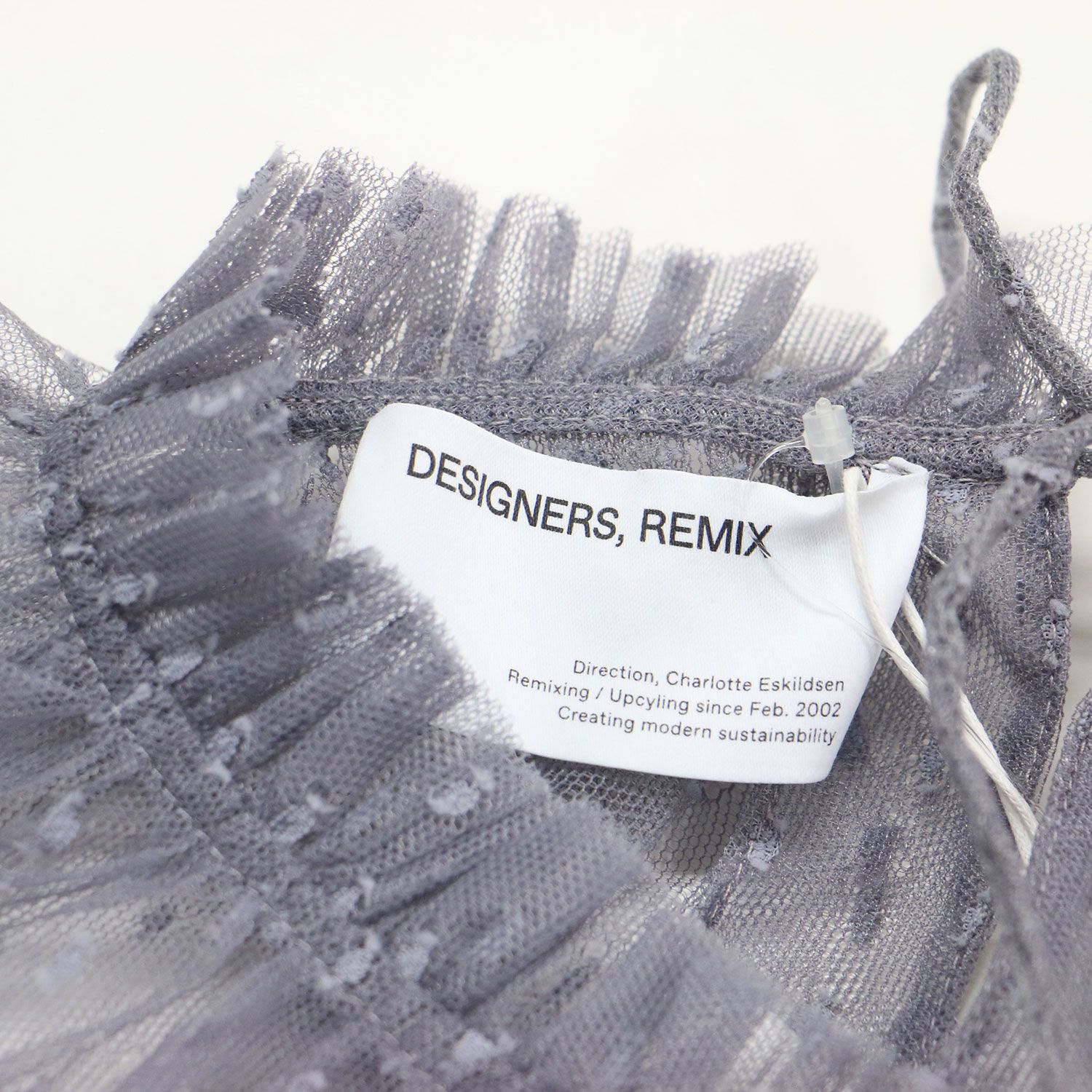 新品】DESIGNERS REMIX デザイナーズリミックス ブラウス グレー 