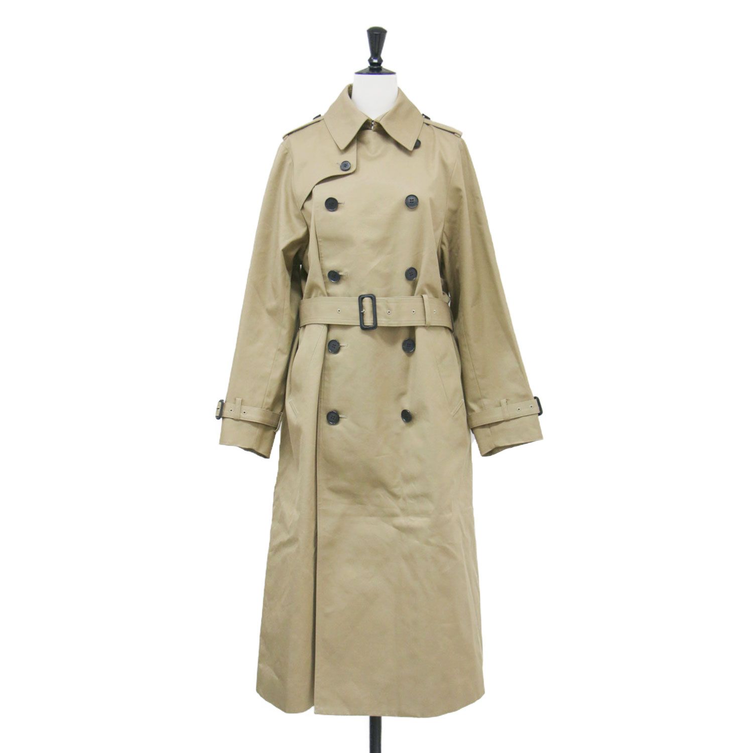 HYKE トレンチコート ベージュ サイズ2 HYKE(ハイク) TRENCH COAT -REGULAR FIT- 身長別定番トレンチコートの