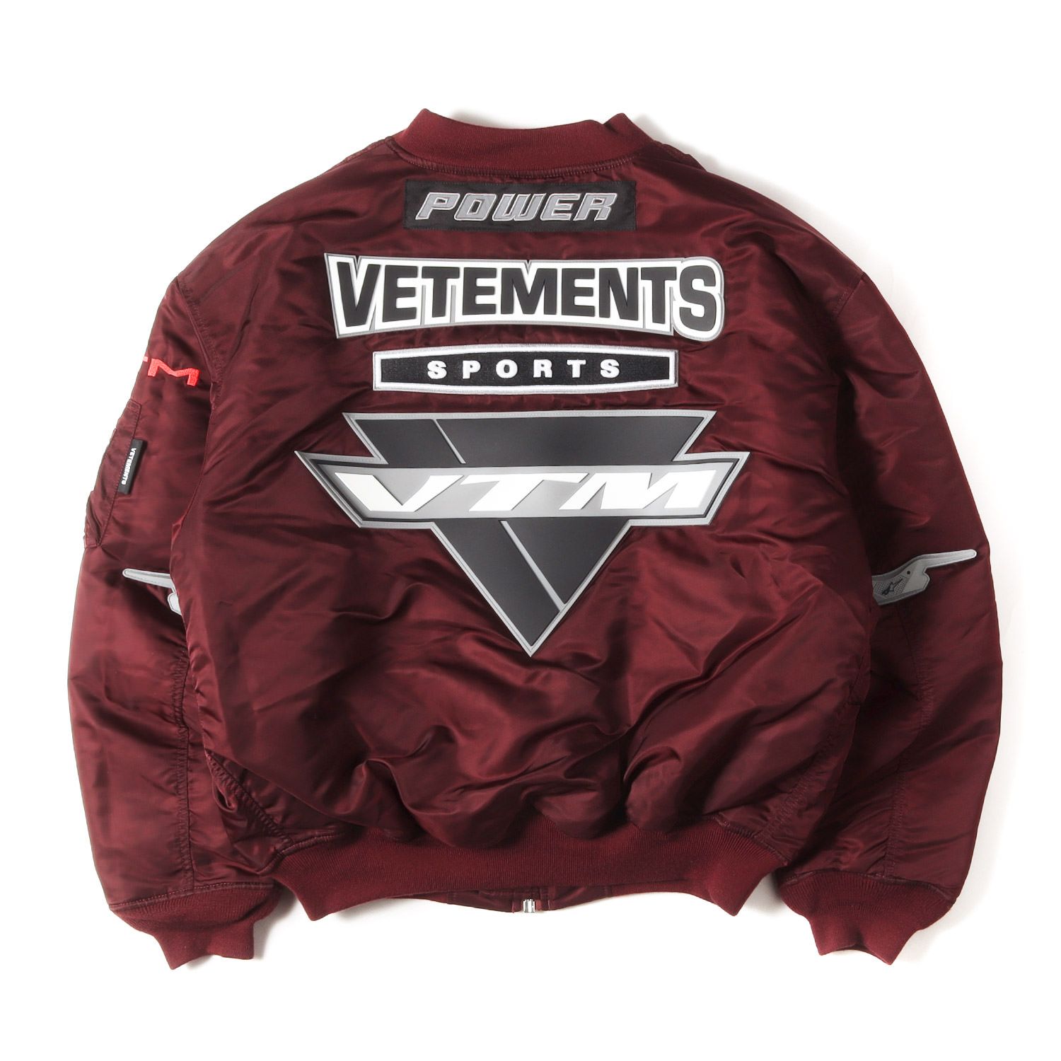 美品】VETEMENTS ヴェトモン ジャケット バーガンディー サイズ:M