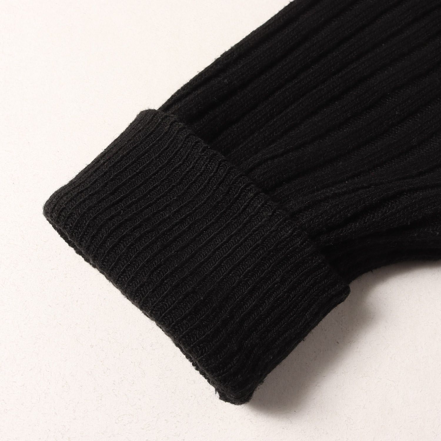 NEIGHBORHOOD ネイバーフッド ニット ブラック 黒 サイズ:XL | 20AW 革紐ビーズ付き クルーネック リブ編み ニット (RIB/EA-KNIT.LS) | トップス セーター【メンズ】【中古】 NEIGHBORHOOD ネイバーフッド ニット ブラック 黒 サイズ:XL | 20AW 革
