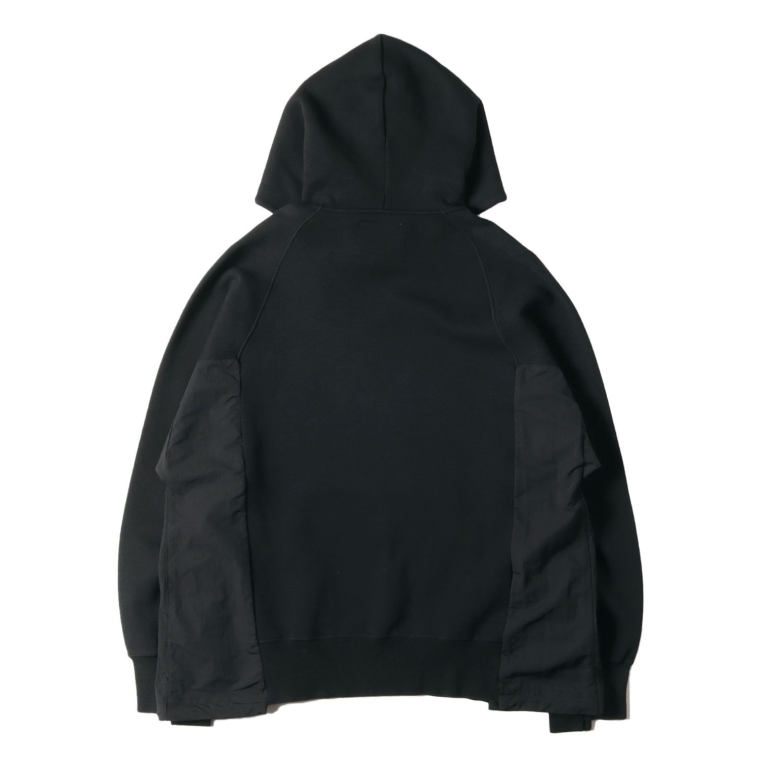 Sacai サカイ パーカー ブラック 黒 サイズ:L | NIKE 再構築 