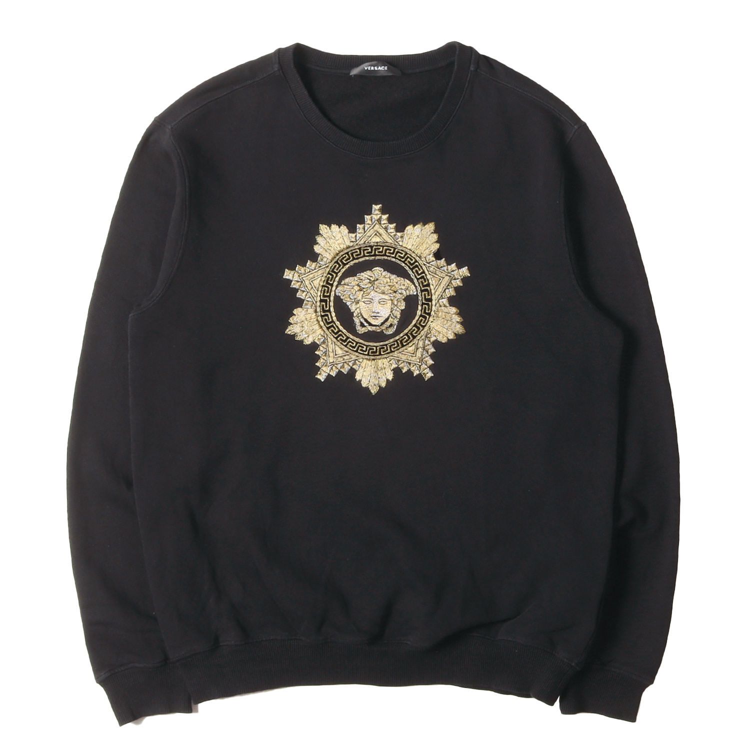VERSACE ヴェルサーチ スウェット ブラック 黒 サイズ:M | メデューサ