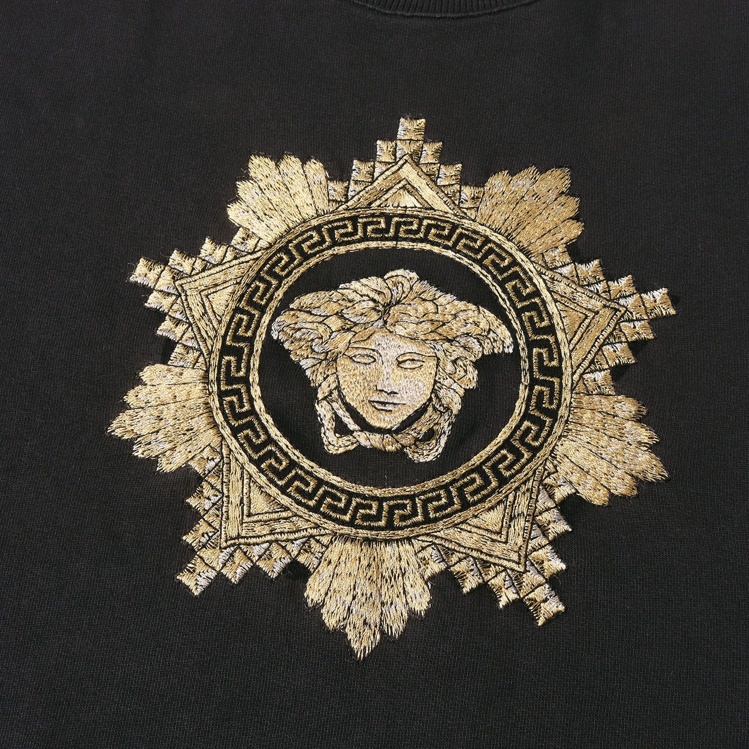 VERSACE ヴェルサーチ スウェット ブラック 黒 サイズ:M | メデューサ