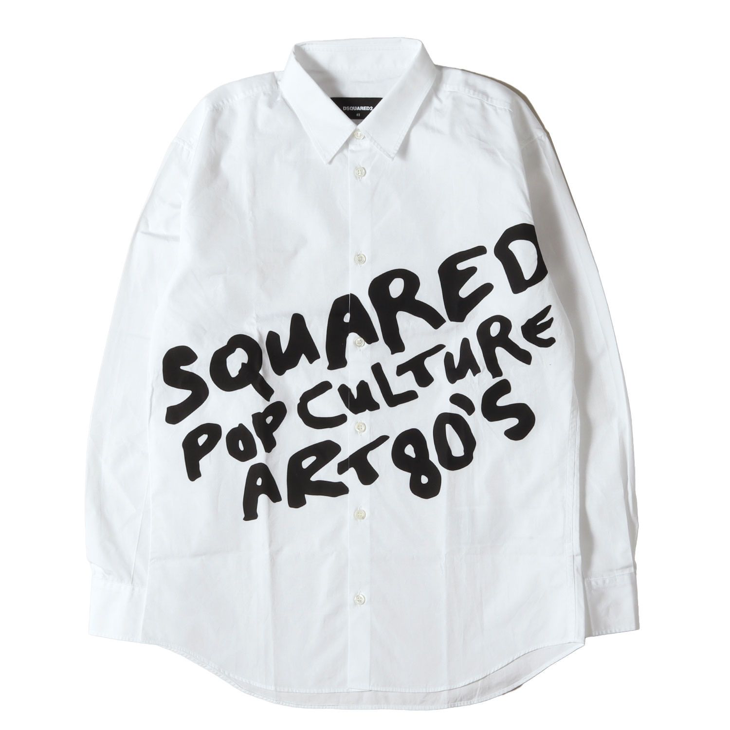 美品】DSQUARED2 ディースクエアード シャツ ホワイト 白 サイズ:48