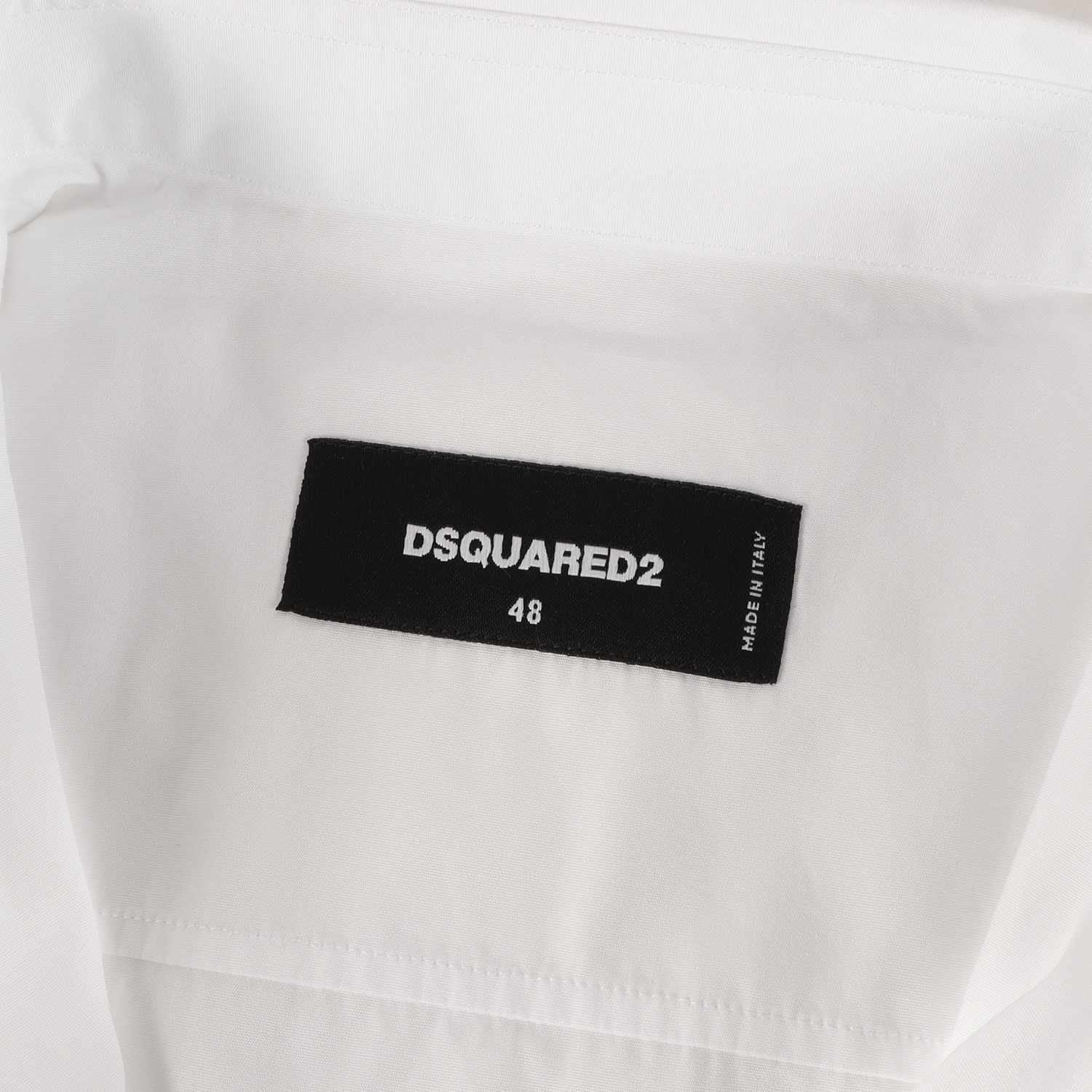 美品】DSQUARED2 ディースクエアード シャツ ホワイト 白 サイズ:48
