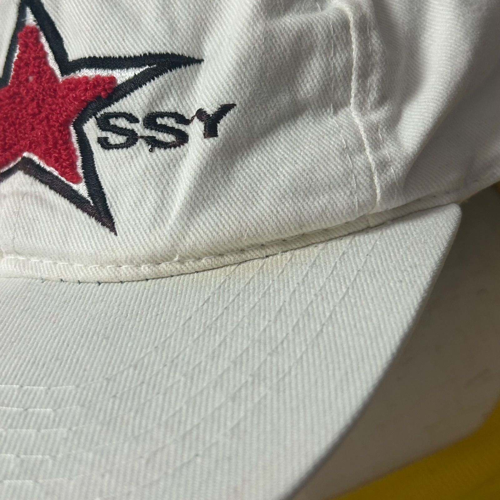 90s old stussy オールドステューシー キャップ スター刺繍 usa製 白